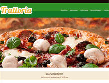 Tablet Screenshot of pizzeria-trattoria.nl